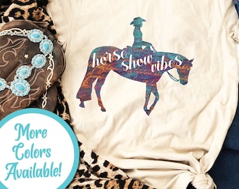 Camisa de exposição de cavalos | Camiseta de exposição de cavalos, presente de exposição de cavalos, camisa de cavalo ocidental, camisa de menina de cavalo, presente para competidor de exposição de cavalos