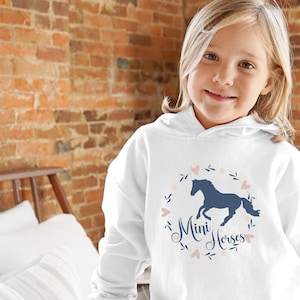 | de sweat-shirt Pour jeunes Mini Horse Sweat à capuche pour chevaux miniature pour enfants, Mini sweat à capuche pour enfants, Cadeau de fille de cheval, Sweat-shirt de cheval pour enfants