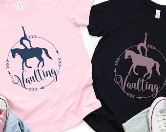 KIDS Equestrian Vaulting Shirt | Equestrian Vaulter T-Shirt, Gift for Vaulter, Horse Vaulting TShirt Youth, Equestrian Vaulting Gift