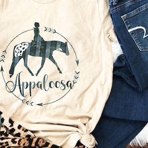 Englisches Appaloosa Pferd Shirt | Appaloosa T-Shirt, Appaloosa Pferd Geschenk, Geschenk für Appaloosa Reiter, Appaloosa Pferd T Shirt, Appaloosa Geschenk