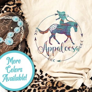 Türkis Appaloosa Pferd Shirt | Appaloosa T-Shirt, Appaloosa Pferd Geschenk, Geschenk für Appaloosa Reiter, Appaloosa Pferd T Shirt