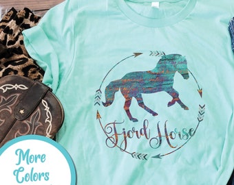 Norwegian Fjord Horse Shirt | Fjord Horse T-Shirt, Fjord Horse Owner Gift, Draft Horse Shirt, Horse Breed Tee, Equestrian Fjord Pony Shirt
