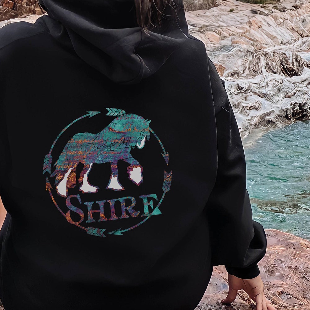 Shire Horse Gift, Gift For Shire Horse Owner,Shire Horse Sweatshirt | Equestrian Draft Horse Hoodie, Shire Horse Sweater Alwasky
