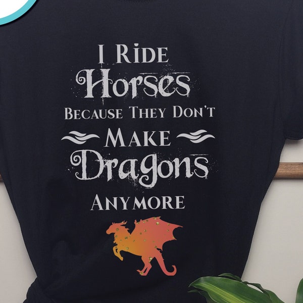 Dragon Horse Shirt | Fantasy Horse T-Shirt, Equestrian Dragon Gift, Gift for Horse Lover, Renaissance Faire Shirt, Dragon Festival Shirt