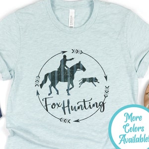Fox Hunting Shirt | Foxhunting Horse T-Shirt, Equestrian Fox Chasing Gift, Gift for Fox Hunter, Traditional English Rider Shirt