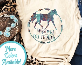 Missouri Fox Trotter Horse Shirt | Equestrian T-Shirt, Missouri Fox Trotter Gift, Gift for Trail Horse Rider, Trail Rider Shirt