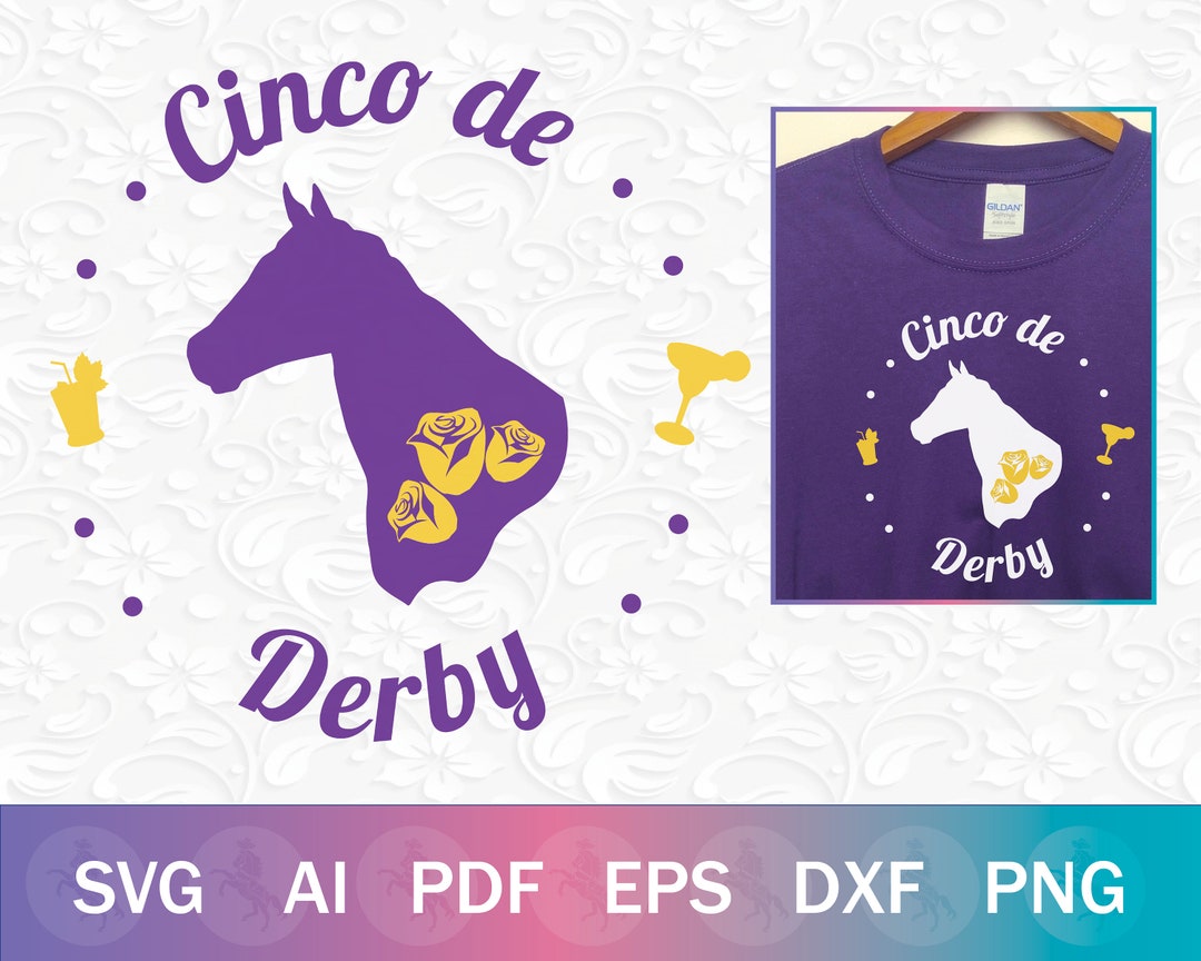 Cinco De Derby SVG, Kentucky Derby SVG Shirt Design, Horse Racing Svg