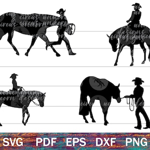 Pferd zeigen SVG für Cricut, Western Horsemanship PNG, Showmanship Pferd geschnitten Dateien für Handwerk, 4-H Pferd Reiter ClipArt, Quarter Horse svg