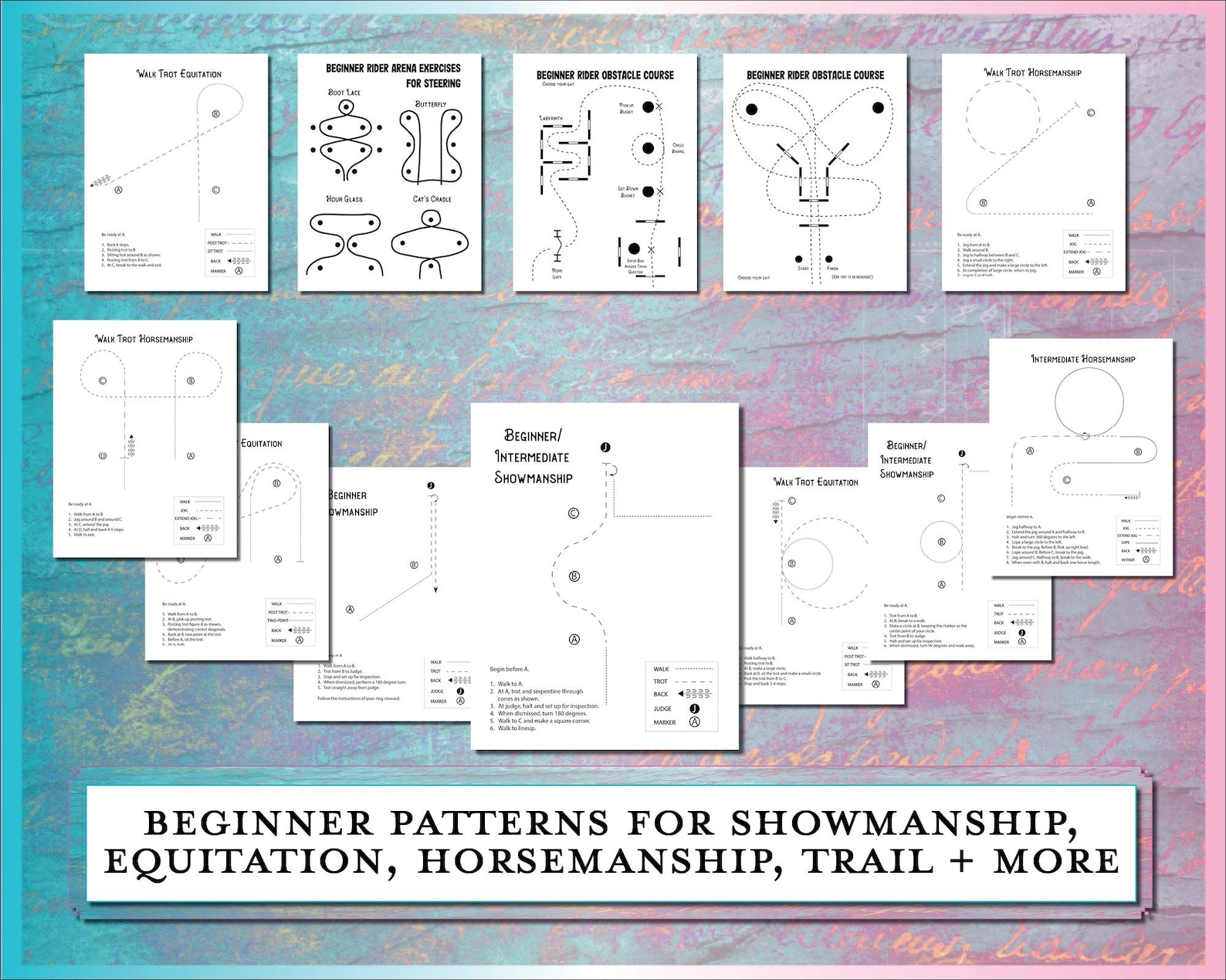 Easy Rider Exercise Beginner Rider Lesson MEGA Bundle - 45+ Horseback Riding Exercises ...
