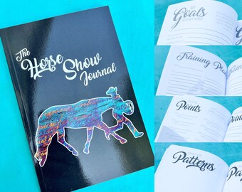 The Horse Show Journal, Equestrian Log Book, Horse Show Points Tracker, Horse Show Gift, Horse Show Prize for 4-H & Quarter Horse Show