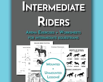 Unterrichts- und Aktivitätenbuch für fortgeschrittene Reiter | Arena Übungen, Patterns, + Arbeitsblätter für Reitschüler und Reitschüler