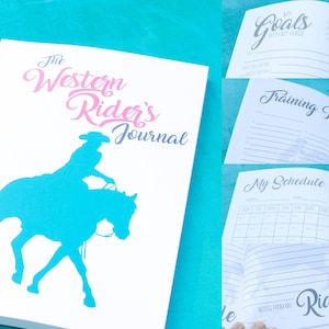 The Western Rider&#39;s Journal - Equestrian Planner & Horse Training Log Book - Equestrian Gift for Cowgirls - Western Horseback Riding Diary