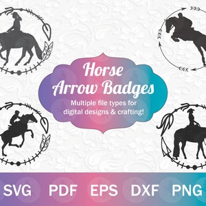 Pferd und Reiter SVG PNG, Western Pferd Sublimation, Cowgirl geschnitten Dateien für Crafting, Reining Pferd Clip Art, springendes Pferd, Western Vergnügen