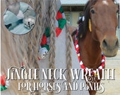 Sleigh Bells Neck Wreath for Horse or Pony | Horse Neck Wreath | Neck Sash| Neck Sash for Horse | Silver or Gold Jingle Bell Wreath