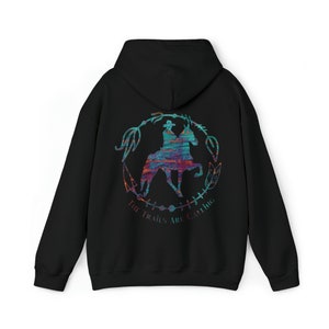 Western Trail Rider Hoodie | Turquoise Tennessee Walking Horse Sweatshirt, Western Trail Horse Hoodie, Tennessee Walker Trail Riding Gift image 10
