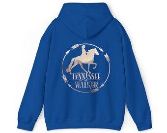Sweat-shirt Col Rond Unisexe Motif Cheval Marcheur Tennessee - Taille Regular, Mélange Coton, Neuf Sans étiquettes