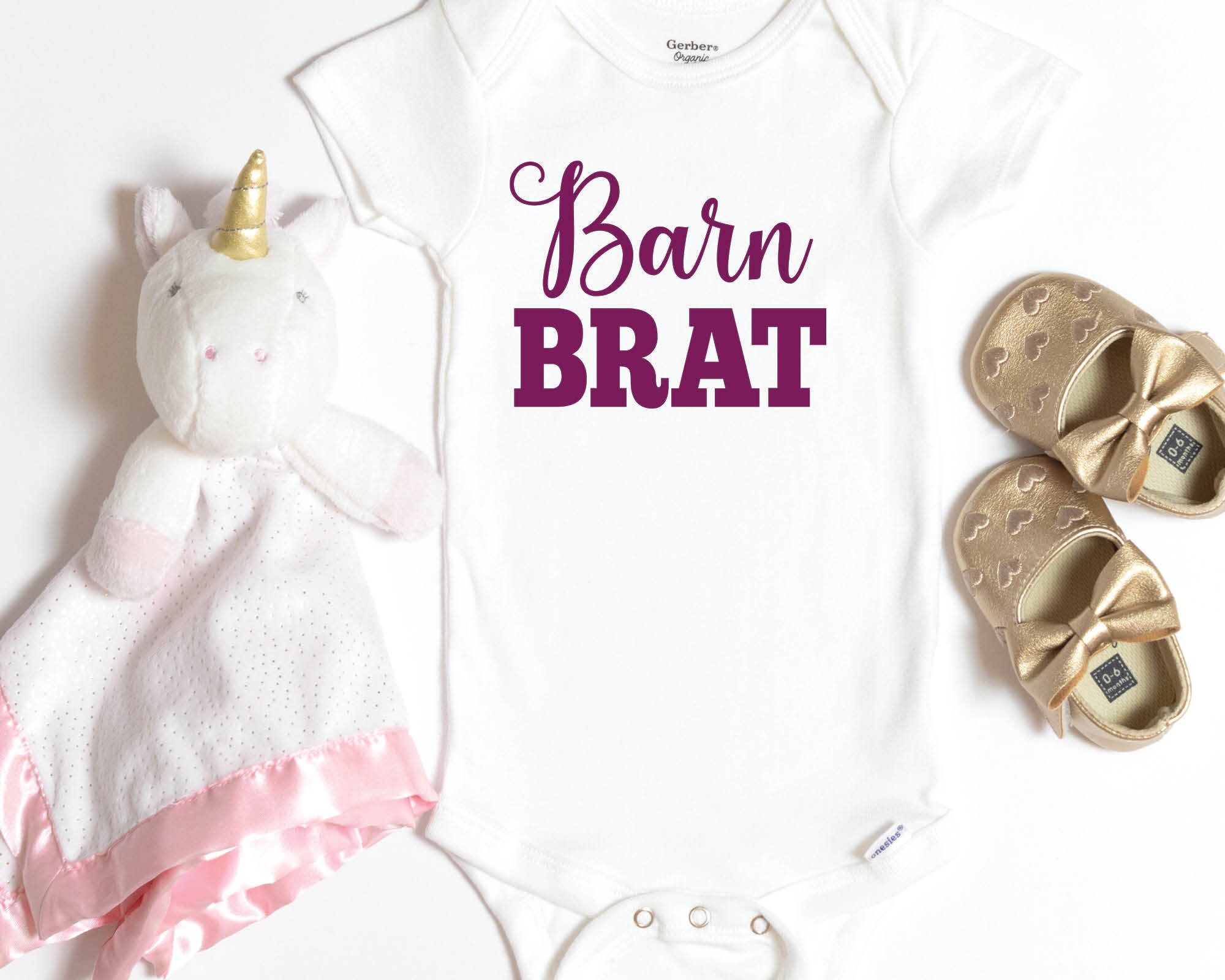 Barn Brat Onesie® for Baby Horse Baby Bodysuit Equestrian Etsy