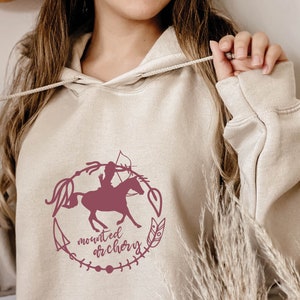 Mounted Archery Sweatshirt | Horse Archery Hooded Sweatshirt, Mounted Archery Hoodie, Horse and Archer Hoodie, Mounted Archery Gift