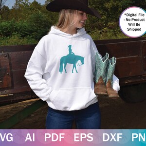 Horse Show SVG for Cricut / Horse Silhouette Vector Files / 10+ Western Pleasure & Hunt Seat Horse Cut Files for Crafting / Clip Art image 2