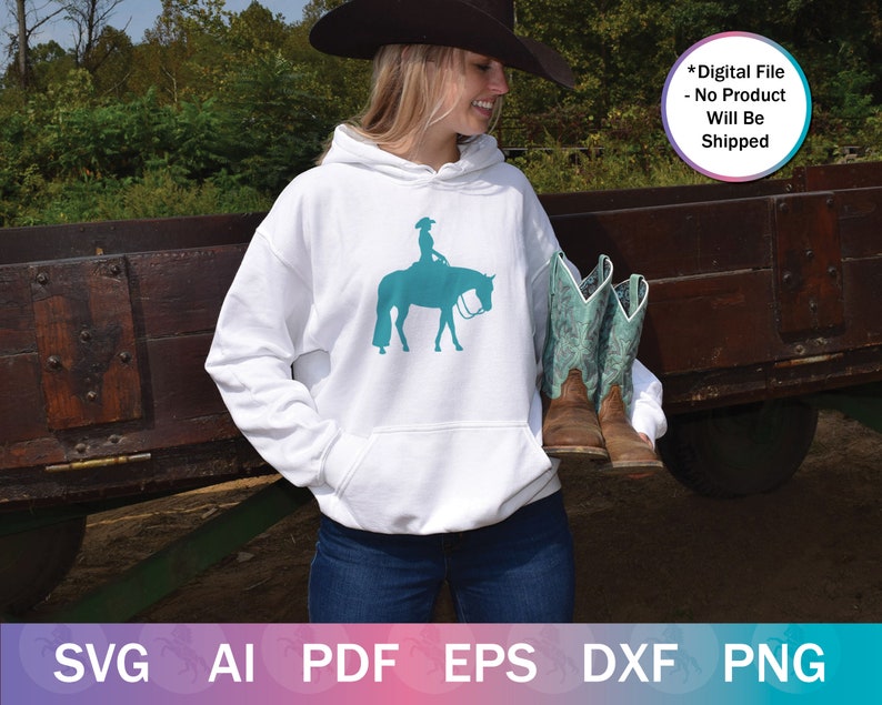 Horse Show SVG for Cricut / Horse Silhouette Vector Files / 10+ Western Pleasure & Hunt Seat Horse Cut Files for Crafting / Clip Art image 2