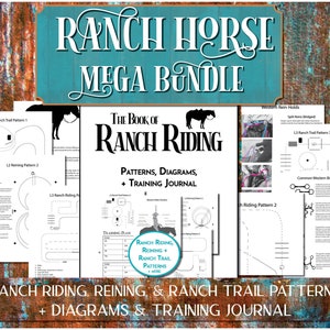 Ranch Horse Mega Bundle Printable, Ranch Riding Patterns for Riding Instructors & Equestrian Lesson Students, Ranch Horsemanship Journal