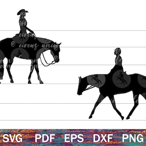 Horse Show SVG für Cricut, Englisch und Western Pferd PNG, Western Pleasure & Hunt Seat Pferd geschnitten Dateien für Crafting, Horse Show Clip Art