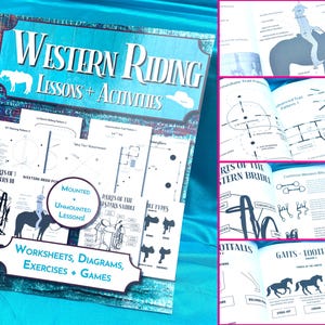 Western Riding Lessons & Activities | Horse Workbook for Riding Instructors, Lesson Students, and Horse Owners | Patterns, Equine Knowledge
