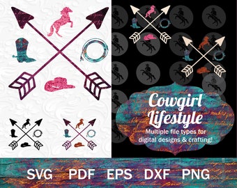 Cowgirl SVG Bundle, Rodeo Cut Files, Roper SVG, Western SVG, Cowgirl png, Rodeo png, Western Rider svg, Cowgirl Sublimation
