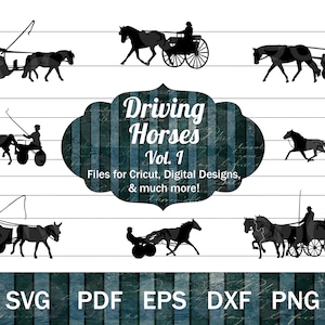 Cricut 用の馬の運転 SVG、馬とカートの SVG バンドル、ハーネス レース、馬とバギー、馬車 PNG、馬車の運転手、ポニー カートの SVG