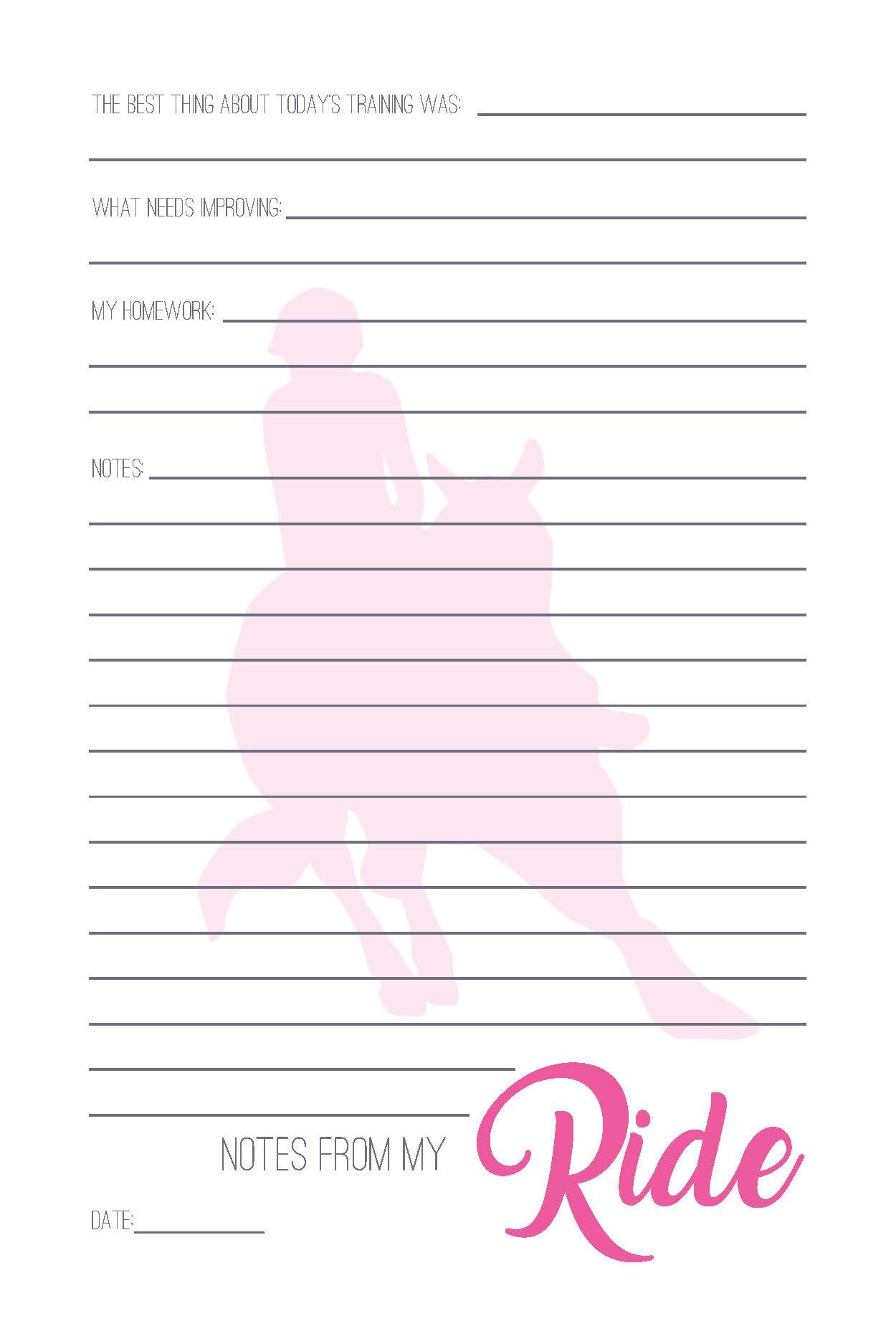 Barrel Racer's Journal - PDF | Barrel Racing Log Book | Barrel Racing ...
