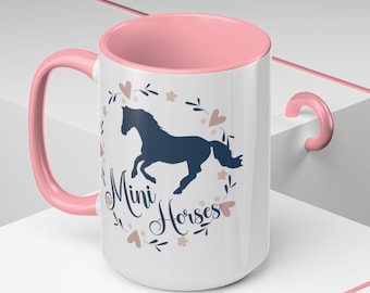 Mini Paard Koffie Mok, Grote 15oz | Miniatuur Paard Mok, Mini Paard Gift, Miniatuur Paard Gift, Cadeau voor Mini Paard Lover
