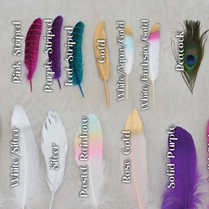 Mane Feathers for Horses and Ponies Feather Clip Equestrian Accessories Gold, Silver, Rose Gold, Pastel Rainbow, Peacock Feathers image 3