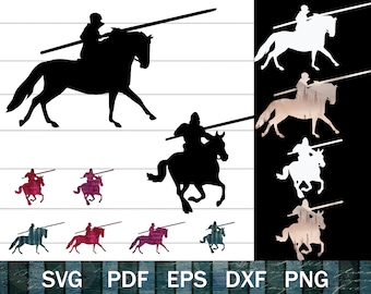 Jousting Horse SVG Bundle, Jouster SVG, Jousting PNG sublimation graphics, Jouster Clip Art, Renaissance Faire Clip Art, Medieval War Horse