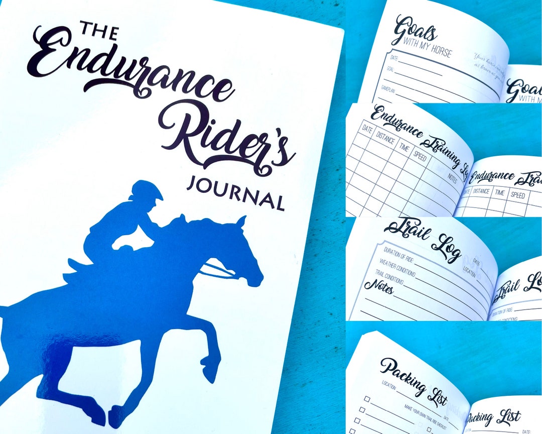 Endurance Rider's Journal, Equestrian Endurance Riding Journal, Trail