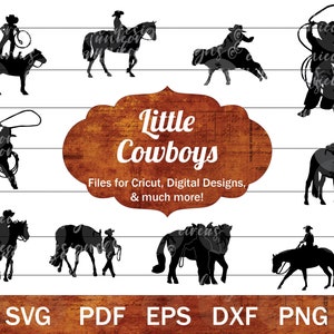 Kleine Cowboy SVG voor Cricut, Jeugd Cowboy SVG, Paardensport Kid Roper SVG, Rodeo Kid SVG, Western Horse Boy Clip Art, Boy Riding Horse PNG