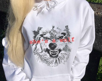 Feminist Sweatshirt Women Oversized Hoodie Women Feminist Shirt Womens Clothing Wolf Hoodie Feminist Gifts Women Empowerment