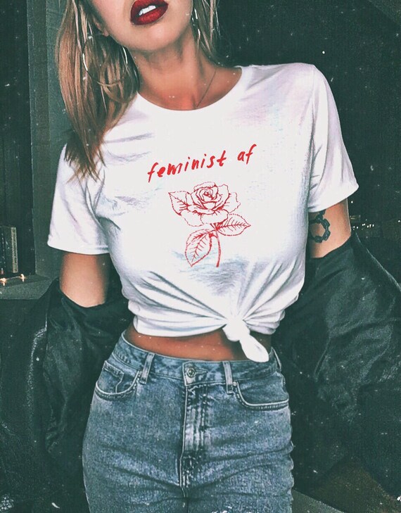 Feminist AF Shirt Feminist Tshirt Women's Clothing Gifts For Her Feminism Tshirt Tumblr Tee