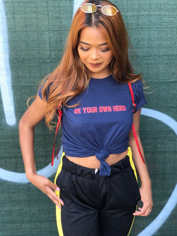 Be Your Own Hero Feminist Shirt Girl Power Shirt Womens Etsy