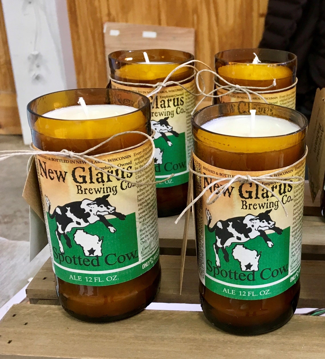 New Glarus Spotted Cow Soy Candle Etsy