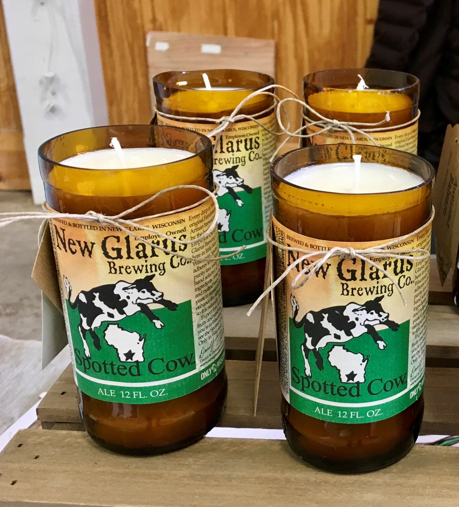 New Glarus Spotted Cow Soy Candle Etsy