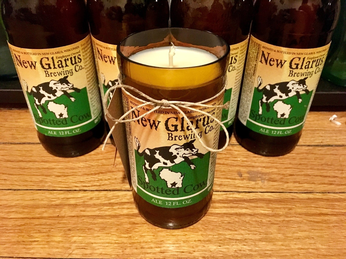 New Glarus Spotted Cow Soy Candle Etsy