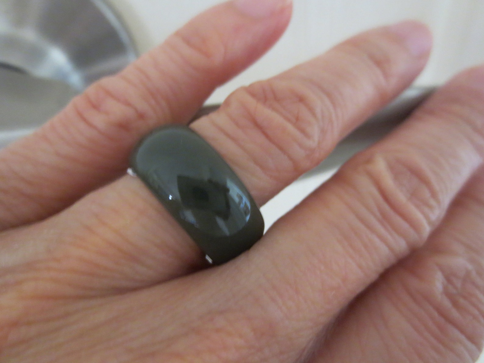 Authentic Jade Rings 100% Nature Jade Rings Band Oriental | Etsy