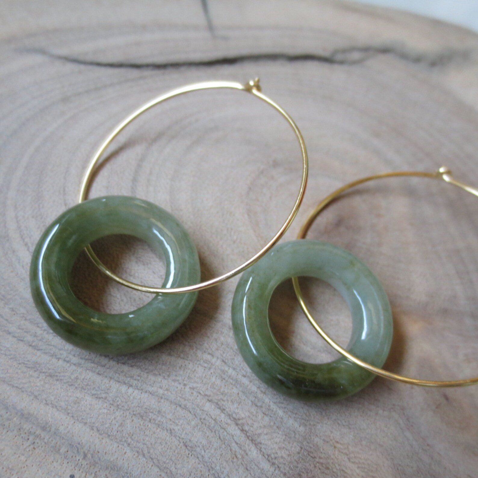 Burmese Jadeite Earrings Green Jade Emerald Earrings Jade HOOP Etsy UK