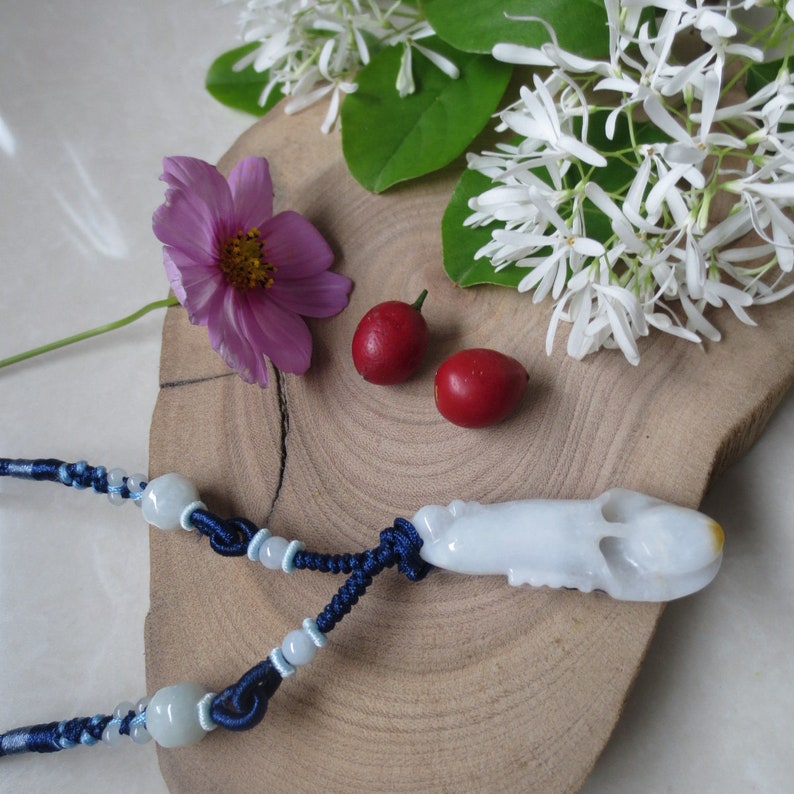 Jade Pendant Necklace Flower Calla Lily Orchid Burmese Jadeite Etsy