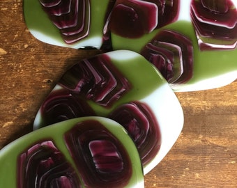 Glass Coasters, Set of 4