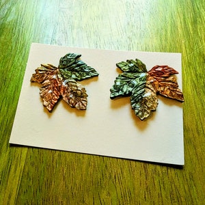 Fall leaves earrings