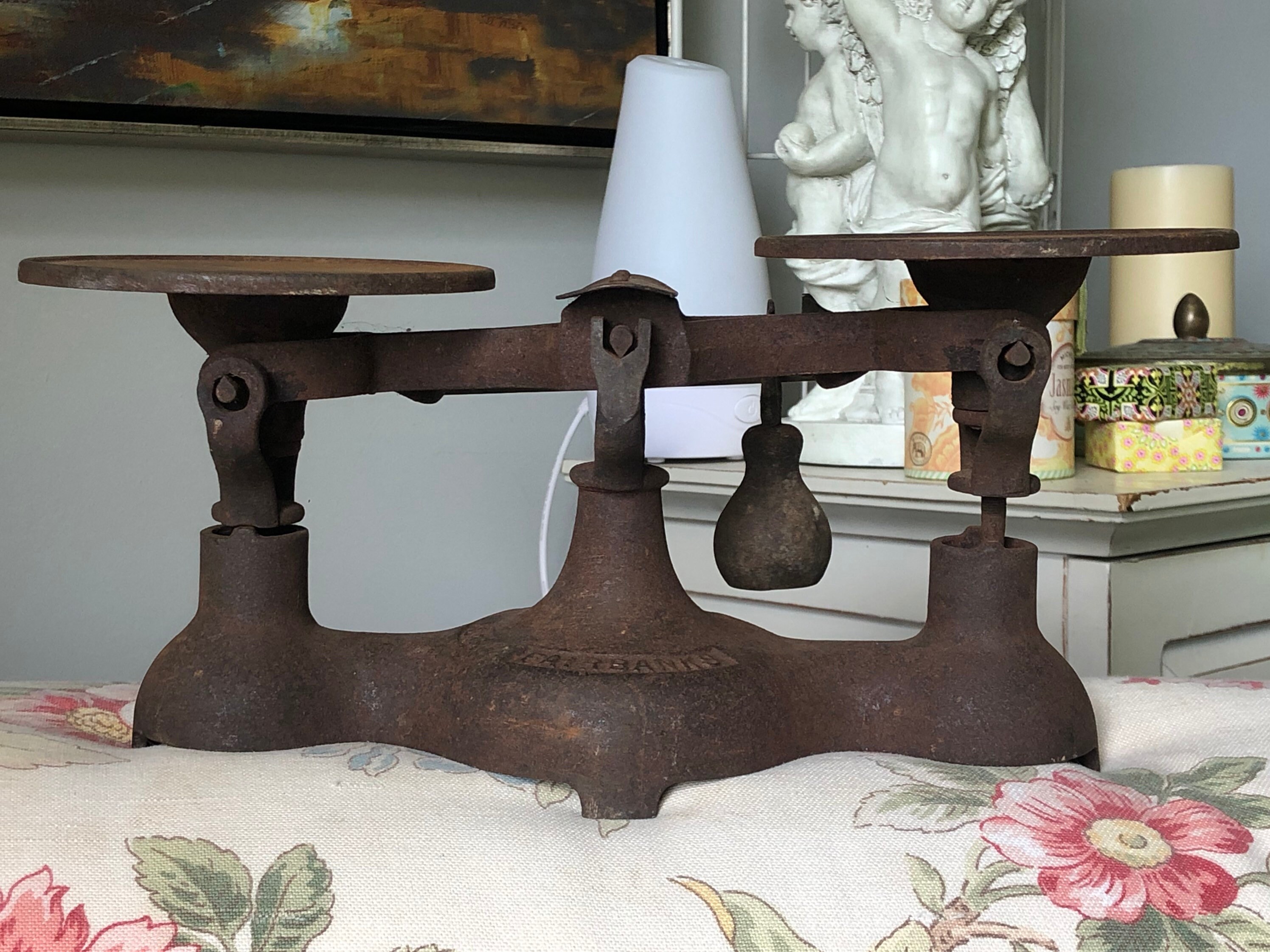 Antique Cast Iron Fairbanks No 4 Countertop Balance Scale 2 Etsy