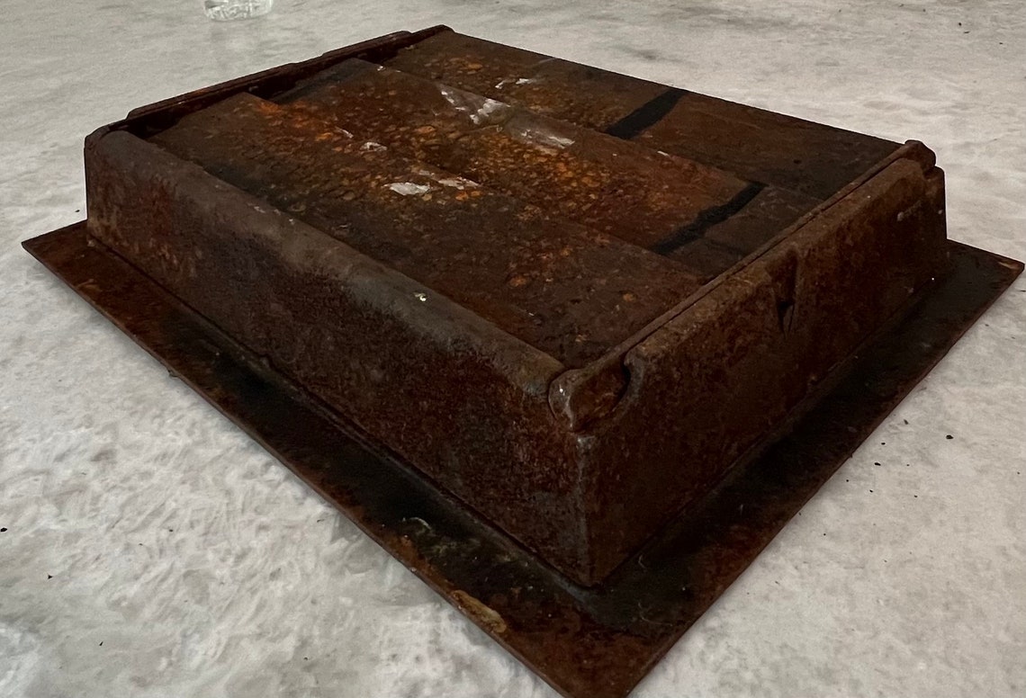 Antique Cast Iron Heat Grate Vent Floor Register Etsy