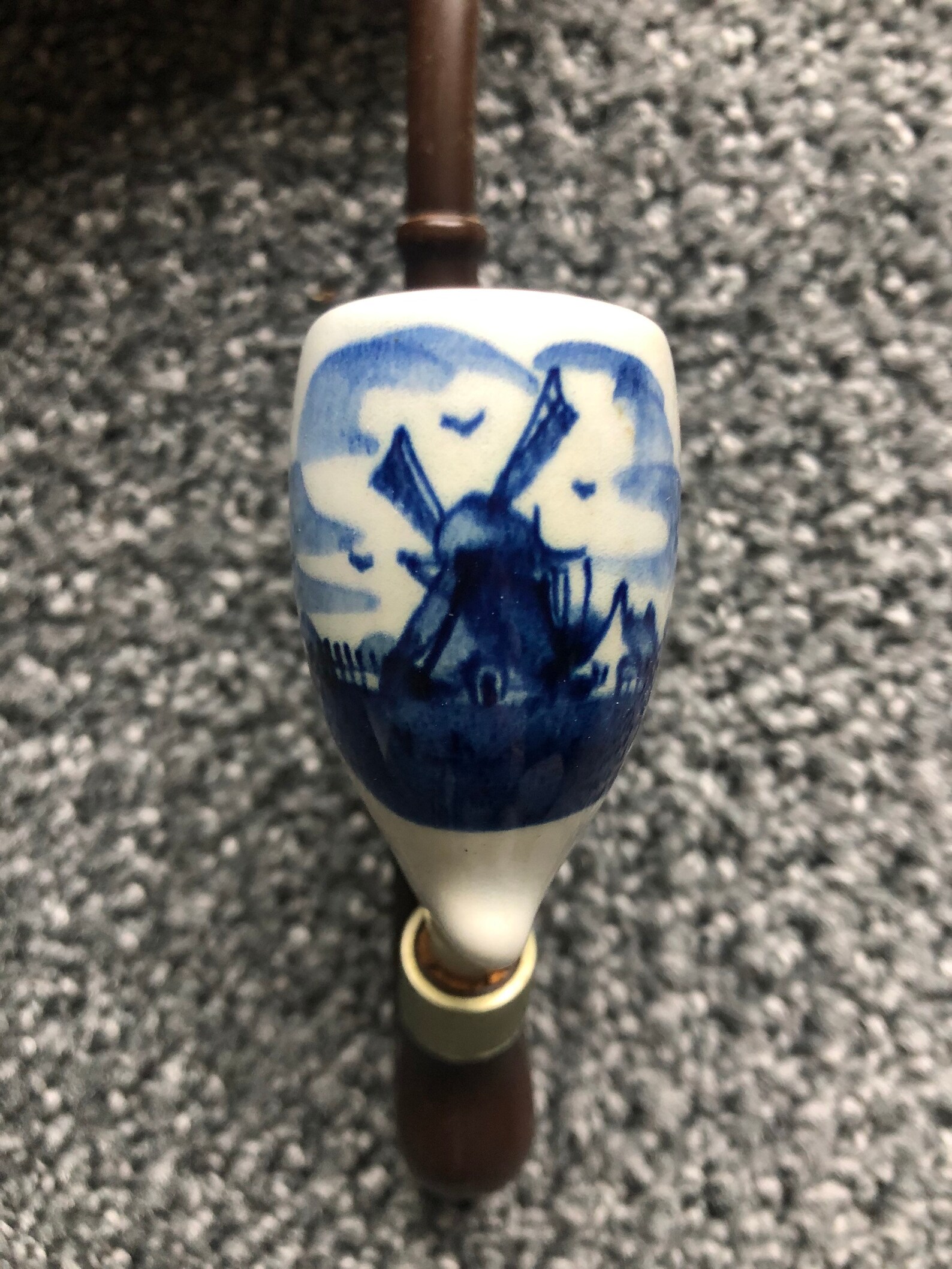 Vintage Zenith Holland Delft Ceramic Pipe Bakelite Mouthpiece Etsy