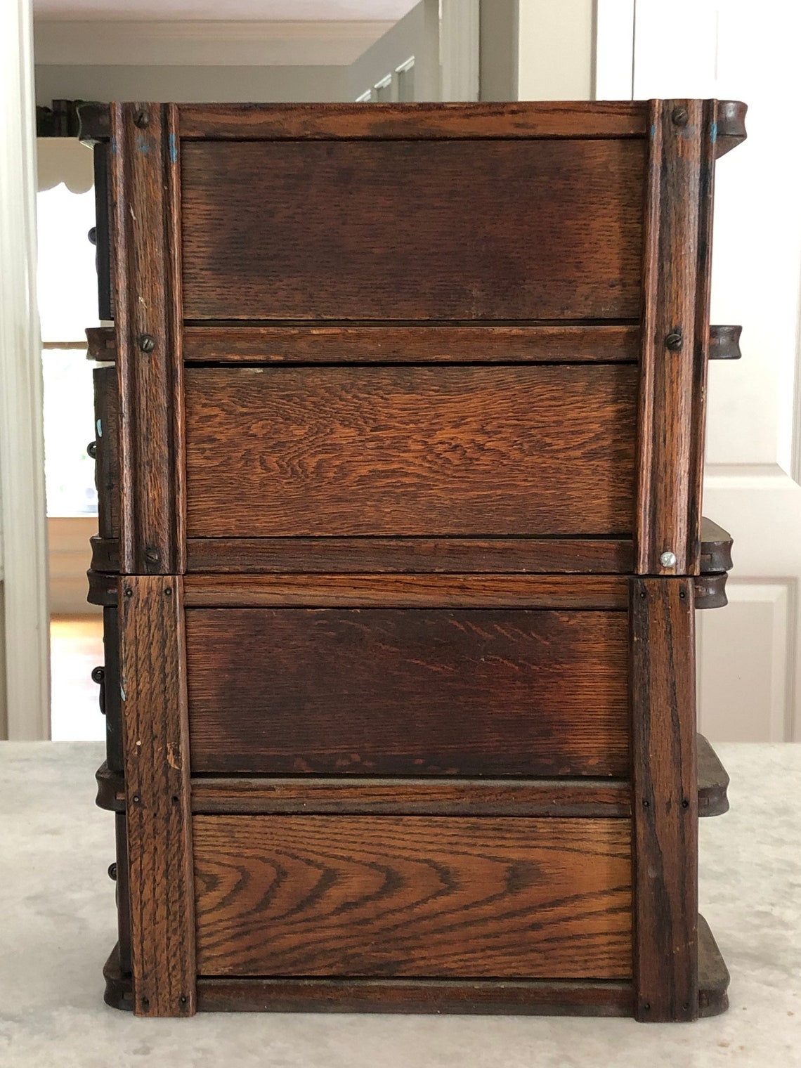 Set Of 4 Antique Singer Treadle Sewing Machine Drawers With Etsy